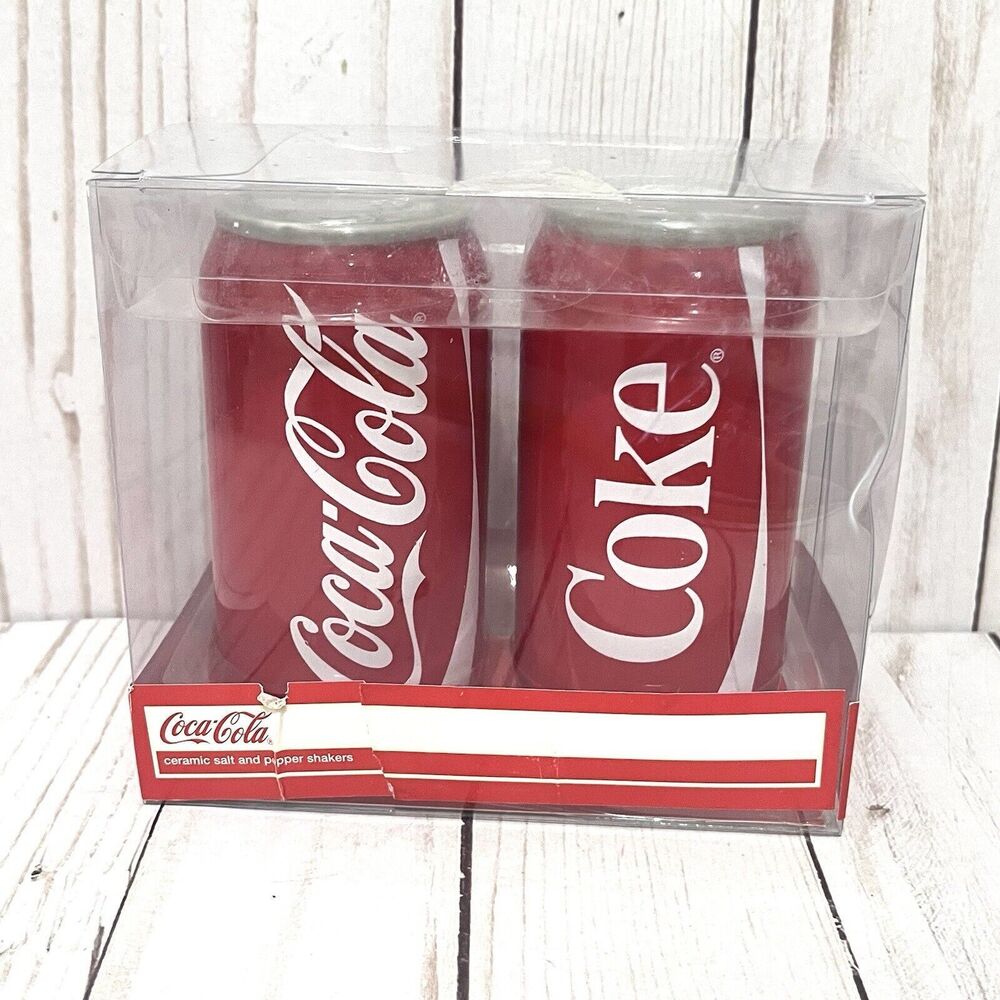 NIB Coca Cola Salt & Pepper Shakers